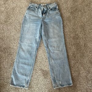 Amber Crombie and Finch the 90s straight ultra high-rise curve love Jeans size
